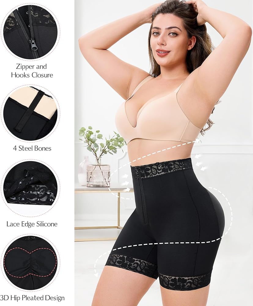 ShapeFlaire Shape Wear High Waist Shapewear Shorts